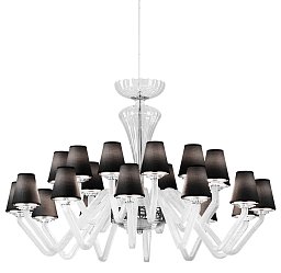 2420/12 Italamp Libellula люстра из стекла с абажурами