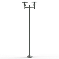 Newpark N° 6; Clear glass E27 105W; Metal grey