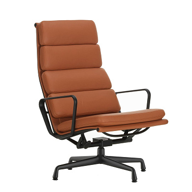 4055737254475 Soft Pad Vitra Кресло офисное кожаное коричневое на крестовине