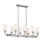 Vetivene 8 Light Linear Chandelier Classic Pewter люстра 52453CLP Kichler — фото 9