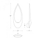 BLU106L Lumen Center Blum Led AP настенный светильник каплевидной формы матовый белый — фото 3