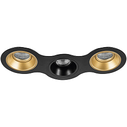 D697030703 Lightstar Domino встраиваемый светильник, 50Вт, золото;черный
