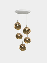 Подвесная система Tom Dixon Melt Mini-Round - Бронза полированный Поликарбонат