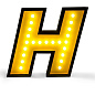 Графический светильник DelightFULL Letter H — фото 1