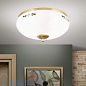 LANDHAUS Orion потолочный светильник DL 7-673 MS/opal-grun латунь — фото 1