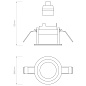 1434001 Pinhole Slimline Round Fixed Fire-Rated IP65 Astro lighting встраиваемый светильник матовый белый — фото 1