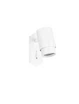 Sandy White Aluminium LED MR16/GU10 1x10Watt 100-240Volt IP20 Bulb Excluded Switch On/Off L:13 W:6 H:13 cm