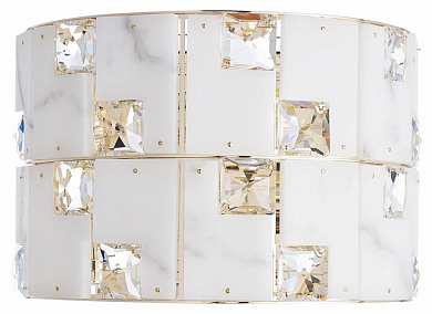 накладной потолочный светильник с хрустальными элементами