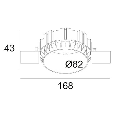 MOUNTING KIT R82 TRIMLESS монтажный комплект Delta Light