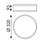 ACB Iluminacion Dins 395/32 Потолочный светильник Белый, LED 1x24W 4000K 2520lm, IP44, Встроенный LED