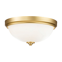 FE-MALIBU-F-BATH-BB Feiss Malibu двухламповый потолочный светильник с полусферическим матовым стеклянным плафоном