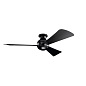 54" Sola Fan Satin Black люстра-вентилятор 330152SBK Kichler — фото 1