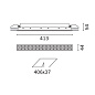 P136 Laser Blade iGuzzini 15 - cell Recessed luminaire - LED - Warm white - Incorporated DALI dimmable power supply - Spot optic