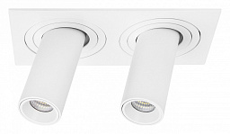 i526262 Lightstar Intero двойной встраиваемый потолочный светильник с поворотными модулями белый