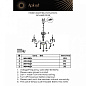 APL.663.03.08 Aployt Selestina подвесная люстра 40W — фото 12