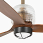 33398DWW-10 Faro DECO FAN люстра-вентилятор со светом Ø1280 3 лопасти старое золото/дерево WiZ — фото 2