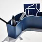 20315305 S-Tidy Vitra Органайзер настольный жёлтый волнообразный — фото 3