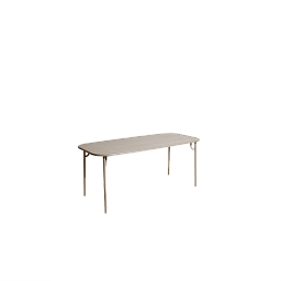 M0743321 La Petite Friture WEEK-END Прямоугольный стол садовый металлический песочный