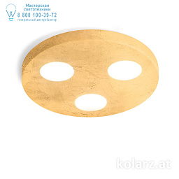A1344.13R.Au Kolarz Click потолочный светильник с золотым кольцом