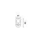 EZ38 Linealuce iGuzzini Wall/Ceiling-mounted – 220÷240Vac DMX512-RDM – L=908mm – Flood optic — фото 1