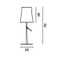 FN221001L_25 Foscarini BIRDIE Настольная большая светодиодная лампа — фото 2