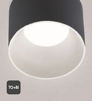 KONE PLAFONIERA 17,5W 220V 2700K TITANIO- BIANCO