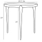 June End Table боковой стол Arteriors 2029