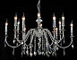 Люстра Crystal Lux MERCEDES SP6+6 CHROME/SMOKE — фото 1