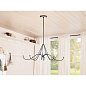 Freesia 8 Light Chandelier Anvil Iron with White Accents люстра 52456AVI Kichler — фото 3