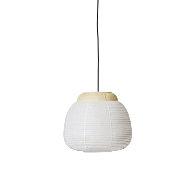 PAP40SSY Papier Made By Hand Подвес с округлым абажуром из папье-маше жёлтого оттенка