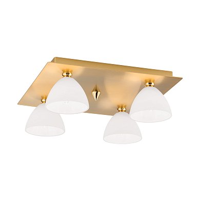 Потолочный светильник Orion Opaldesign DL 7-372/4 gold-matt/438 opal