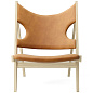 71058-002415 Audo Copenhagen Knitting Lounge Chair , Дуб / Кожа Коньяк — фото 2
