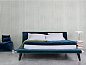 Beds Мягкая тканевая кровать с мягким изголовьем Gervasoni — фото 5