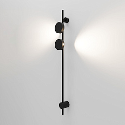 a070995 Elektrostandard Illume настенная интерьерная подсветка с двумя цилиндрическими поворотными световыми модулями на вертикальной штанге