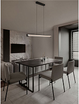 Triac Dimmable Clear Glass Matt Black Metal LED 20Watt 220-240Volt 1317Lm IP20 3000K L:87 W:14.3 H:150 cm