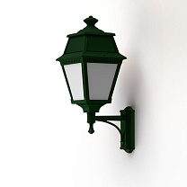 Avenue 2 N° 7; Opal PMMA Built-in LED 2700°K warm white 13W; British green