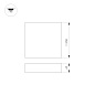 034791 Arlight Светильник SP-QUADRO-S350x350-30W Warm3000 (WH, 120 deg, 230V) — фото 2