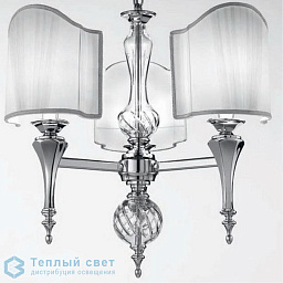 4079/3S Cremasco Belle epoque подвесная люстра с тремя рифлёными плафонами из стекла в стиле ар-деко