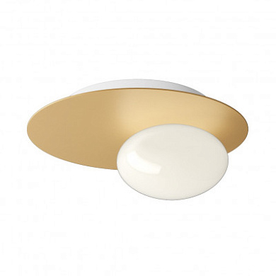 05602OLDHXXBB Elesi luce Bianca AP PL 32 LED дизайнерский светильник круглой формы для стены и потолка золотой