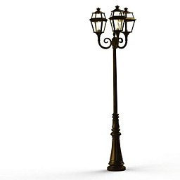 148010009 Roger Pradier Place Des Vosges уличный фонарный столб бронзового оттенка с четырьмя плафонами