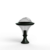 Dallas N° 5; Smoked polycarbonate E27 75W; Slate grey