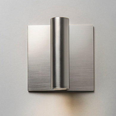 настенный светильник для чтения с квадратным основанием матовый никель