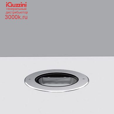 E138 Light Up iGuzzini Recessed floor luminaire Earth D=200 mm - Neutral White - Wall Washer Optic - DALI