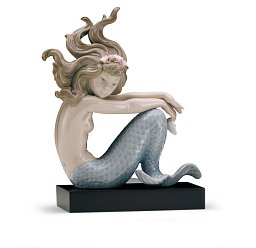 Фарфоровая статуэтка русалки с ракушкой Illusion Lladro 01001413