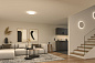 71190 Paulmann Atria Shine круглый 400 мм 32 Вт / 3 Вт 3680 лм / 280 лм 3000 К белый — фото 3