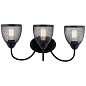 Voclain 24" 3 Light Vanity Light with Mesh Shade Black настенный светильник 55043BK Kichler — фото 5