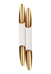 CLT 332W4-V2 WH-GO Crystal Lux Sonata настенный светильник белого цвета с золотыми торцами и направленным светом вверх-вниз