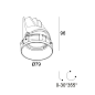 28482 9020 B Delta Light ENTERO Rd-S Trimless Soft утопленный точечный светильник — фото 1