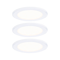 Recessed furniture light 3-piece set round 3x2