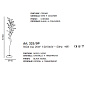 IDL Rosetta 325/9P Black nickel Clear roses/Clear prisms торшер — фото 1